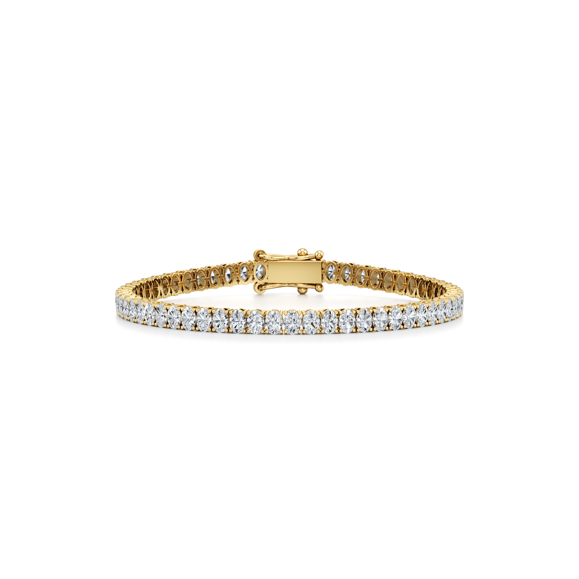 6cttw Oval Lab Grown Diamond Tennis Bracelet | Four Prong Set